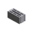 Insulated Concrete Block 7 cores, Size 40x20x20 cm, Gray Color | Opal Company