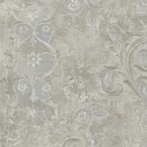 Patterned Wallpaper 10m x 1.06m Gray, Model 82120 | Balbaid Decor Company