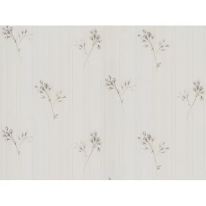 Italian Wallpaper Floral Design Light Beige, Size 10mx0.53m | Balbaid Decor Company