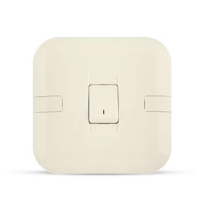 20A DP Switch with LED Indicator, 1 Gang, Beige, 7x7cm, 250V | Spectra