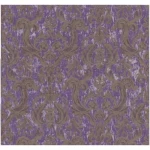 ورق جدار ايطالي لون بني مع بنفسجي تصميم كلاسيك، مقاس 10 م×0.70 م، موديل 15020