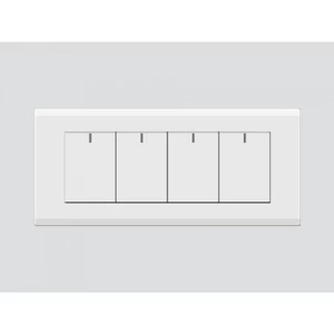 Quadruple Switch 14×7 cm White Color | Art DNA E3