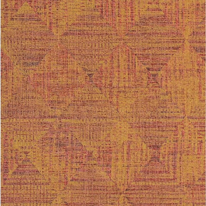 Geometric Wallpaper 10m x 0.53m Red with Brown | Abyat Company