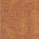 ورق جدران هندسي لون احمر مع بني، طول 10 م، عرض 0.53 م، اسم الموديل بيبر