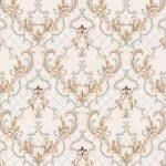 ورق جداري ايطالي لون كريمي، طول 10 م، عرض 0.73 م، موديل 27065