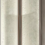 بديل خشب بي في سي مضلع كوري مقاس 13×290 سم لون فضي على بني