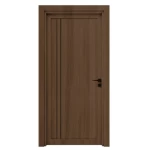 Premium natural wood door, brown color, size 235 x 115 cm, thickness 6 cm, model BM02