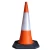 Product Safety warning conical cones Length 1meter  red Color     Material Plastic