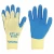 Coated glove, size M, blue and yellow