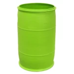 برميل بلاستيك مفتوح سعة 220 لتر، ارتفاع  93 سم، مصنوع من البولي ايثيلين، لون اخضر