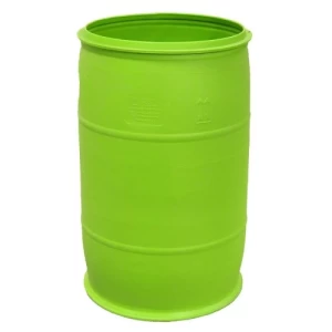 Plastic Drum 220 Liter Open Top, Height 93 cm, Polyethylene, Green | saudi factory for drums co. (srco)