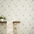 Leaf-patterned Design Wall Covering, Length 10 m, Width 50 cm, ivory Color