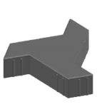 Interlock FAN PAVERS Pavement Tiles, Multi-sizes, Dark Gray Color | Opal Company