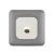 Angular TV Socket 1 Gang SPECTRA, Dark Silver Color, 7x7cm