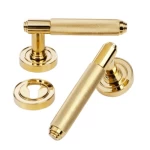 Separated Doors Handles Gold Color