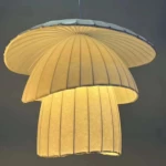 Lumina Sel Fabric Pendant Light, Height 40 cm, Diameter 40 cm, 2 m Wire