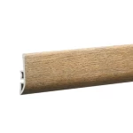 Wooden fiber skirting, pale brown color, 240x4.5x0.8 cm, model 484708