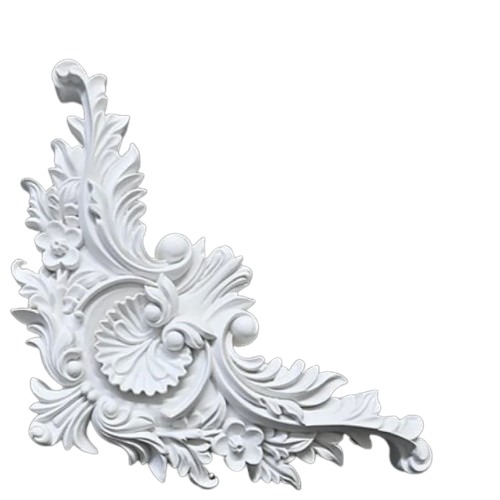 Engraved Cornice 24x24 cm Local Foam, Lightweight | Luxury line