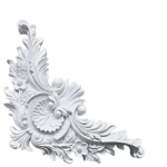 Engraved cornice, local foam, for top covering, size 24 x 24 cm 