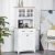 Kitchen Buffet and Storage Cabinet Height 170 cm, Width 73 cm, Depth 40 cm, White Color | Revvvd Factory
