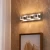 Wall Lamp 3 Bulbs Soft Light 20.5x10.8 cm Chrome | Abyat Company - Image 2