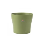 Ceramic planter width 19 cm height 16 cm olive color