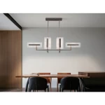 الفيس إنارة معلقة ديكورية، لون كافية، ليد 84.5 واط، 3000 كلفن، أبعاد 1000×300 مم