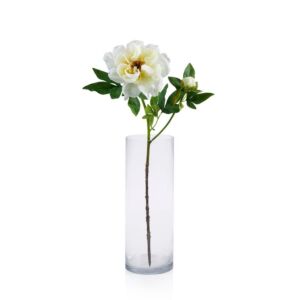 Artificial Peony Flowers Size 72 cm Cream Color | 