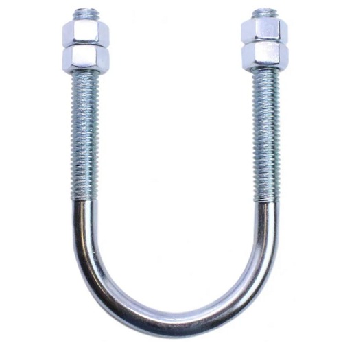 U Bolt Size 1/2 2×10 mm Zinc-Plated Steel | AOBSCO