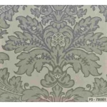 Italian Wallpaper classic design 10m x 1.06m, pale green, model 700001
