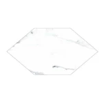 بلاط Kayak للأرضيات بنمط ماسي، لون أبيض، سماكة 10 مم، مقاس 33 × 17 سم