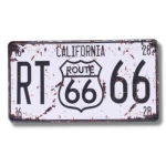 لوحة ديكور معدنية بيضاء، مقاس 30 × 15 سم