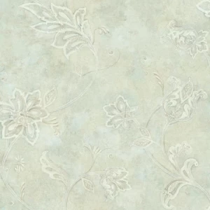 ورق حائط امريكي تصميم ورود، لون اخضر باهت، مقاس 10 م×0.53 م، موديل TB4248 | شركة بالبيد للديكور