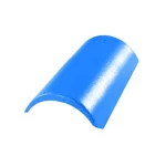 زاوية قرميد خرساني، أبعاد 255×420 مم، لون أزرق هادئ لامع | مصنع الديار العتيقة