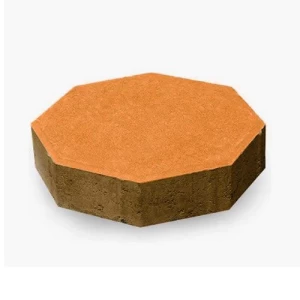 Octagonal Interlock Paver Tiles Height 6 cm Size 81.6×197 mm Orange Color | Artic