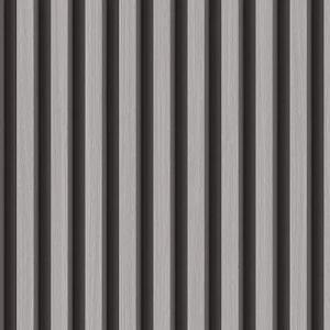 ورق حائط تصميم مقلم مقاس 15.6 م×106 سم لون رمادي فاتح | خط  الفخامة