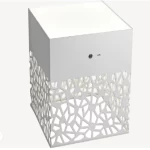 Modern Table Lamp with USB, Size 35×35×45 cm, White color