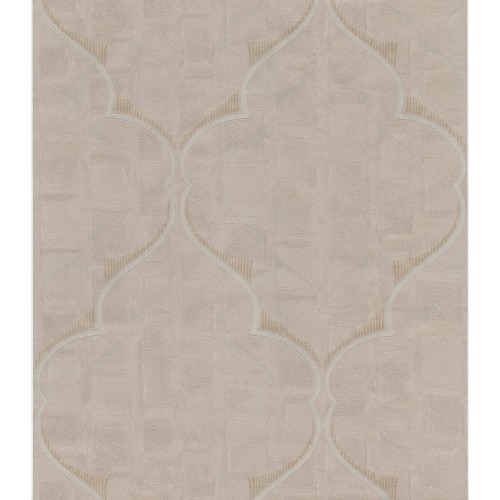 Italian Wallpaper Dark Beige 10m x 0.53m, Model 57020 | Balbaid Decor Company