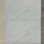 Fujian Glossy light Gray Porcelain Tiles, Rectangular Design, Size 60 × 60 cm, Thickness 12 mm, for Indoor Flooring