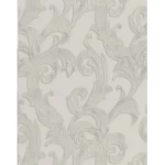 Classic Wallpaper Length 10m, Width 0.73m, Pale Gray Color, Model 57148