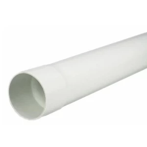 أنابيب UPVC لحام مقاس 110 مم، ضغط 12.5 بار، سمك 5.3 مم، لون أبيض | مصنع المنار للمواسير