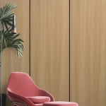 Decorative Chipboard Panel, Light Brown Color, 2.95 m Length, 60 cm Width, 9 mm Thickness