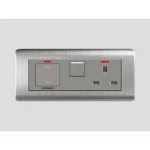 فيش فرن، مقاس 14×7 سم، 45 أمبير، لون ستيل، A66