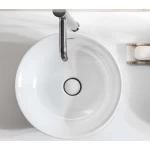 Round Ceramic Counter Top Wash Basin 430 mm, Brilliant White Color