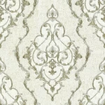 ورق حائط ايطالي كلاسيك مقاس 10 م× 1.06 م، لون كريمي، موديل 82902  