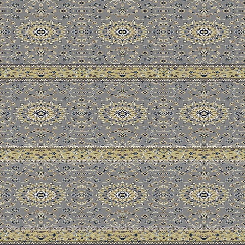 Synthetic Wool Mosque Carpet Pile Height 11 mm Gray Color Patterned, Model Al-Qadisiyah | 
