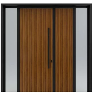 Weatherproof Aluminum Gate Black with Brown, Emirati Production, Model 91 | 
