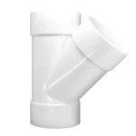 45° Wye Tee  UPVC Gulf Factory Size 4 inch Color White