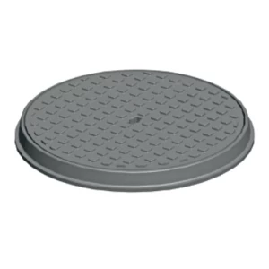 غطاء منهول حديد زهر 440 mm دائري الشكل، حمولة 1.5 طن، لون رمادي | سعودي كاست
