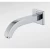 Concealed Wall Mounted Mixer Tap, Shiny Silver Color
